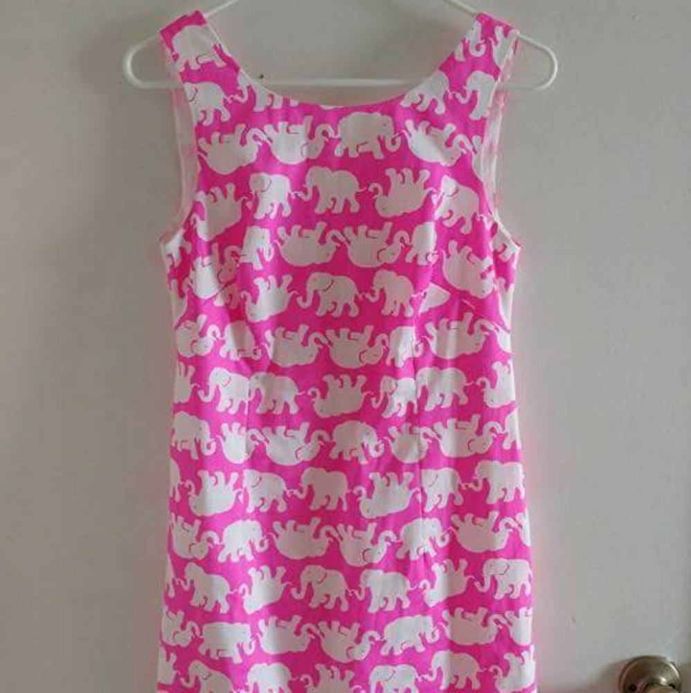Elephant Motif Pink Lilly Pulitzer dress